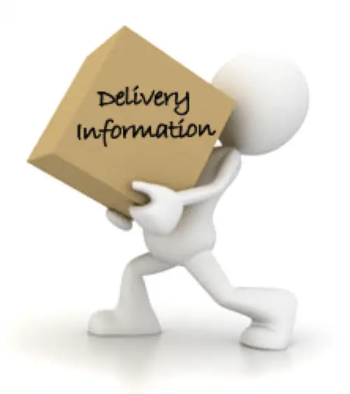 Delivery information clock cards