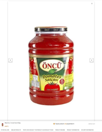 ONCU Tomato paste 4.3kg