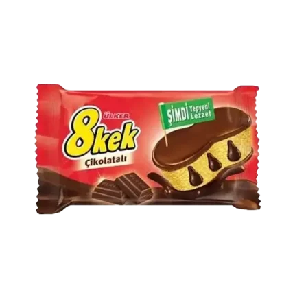 Ulker 8 Kek Cake Bar Filled w Cocoa Puree 55gr x 24