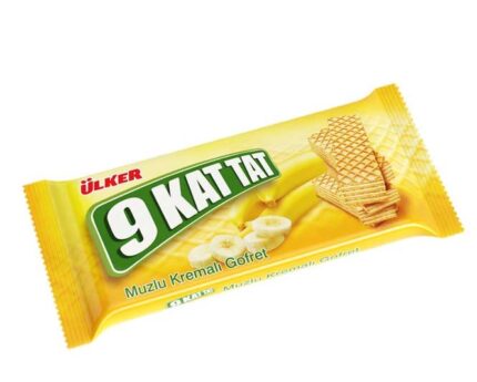 Ulker 9 kat tat Banana Wafer 114gr