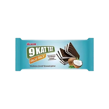 Ulker 9 kat tat Coconut Wafer 114gr