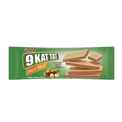 Ulker 9 kat tat Hazelnut Wafer 114gr