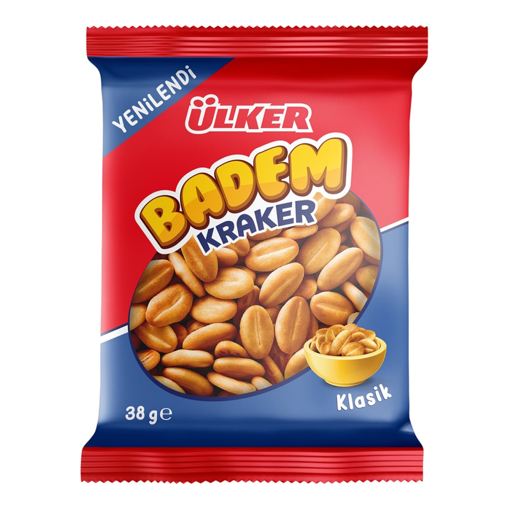 Ulker Badem Crackers (Peanut shape), 38gr Ulker Badem Crackers Peanut shape 38gr