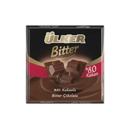 Ulker Chocolate Bar 80 Dark 60gr