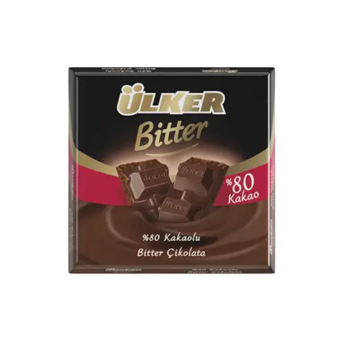 Ulker Chocolate Bar 80 Dark 60gr