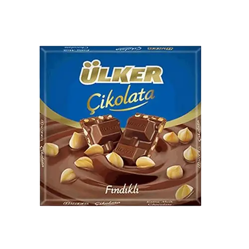 Ulker Chocolate Bar, Hazelnut, 60gr Ulker Chocolate Bar Hazelnut 60gr