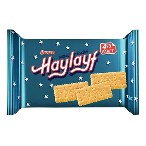 Ulker Haylayf Biscuit, 64gr x 4 Ulker Haylayf Biscuit 64gr x 4