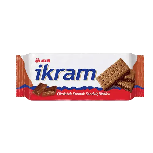 Ulker Ikram Biscuit, Chocolate Sandwich, 84gr Ulker Ikram Biscuit Chocolate Sandwich 84gr
