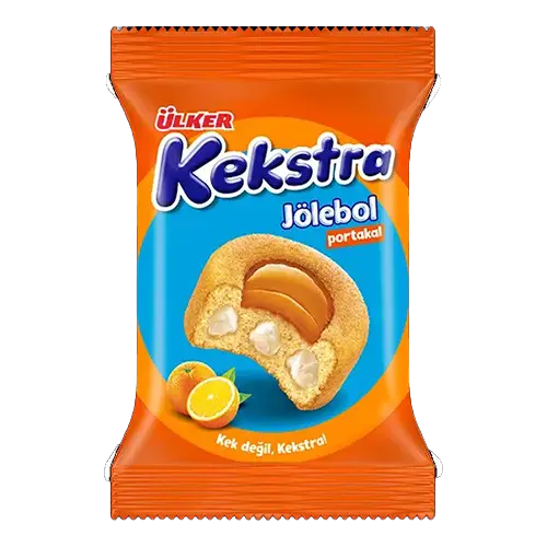 Ulker Kekstra Orange Mini Cake (Jelly filled), 40gr Ulker Kekstra Orange Mini Cake Jelly filled 40gr