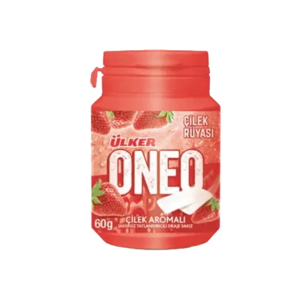 Ulker Oneo Strawberry Gum Suger Free 60gr
