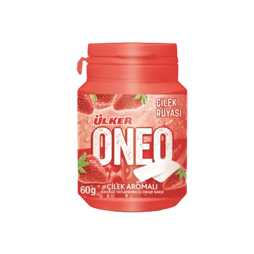 Ulker Oneo Strawberry Gum Suger Free 60gr