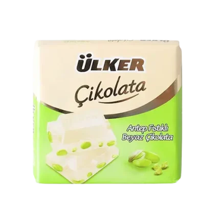 Ulker White Chocolate Bar Pastachio 60gr